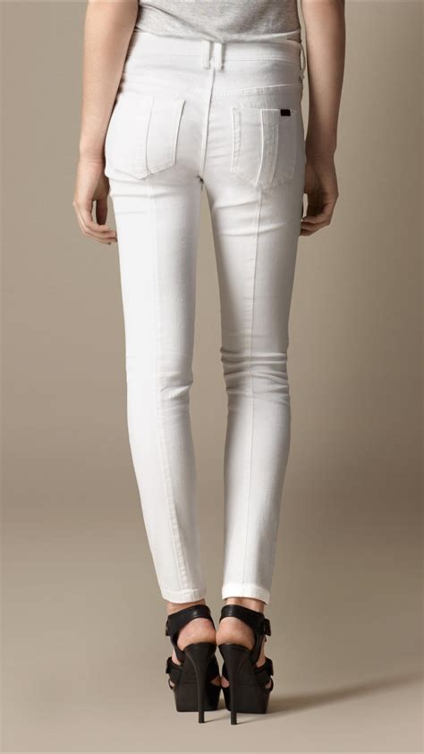 burberry white pants|Burberry jeans women's.